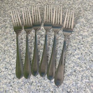 Towle Supreme cutlery  NEWBURY  6 Dinner Forks Glossy Stainless Flatware Japan